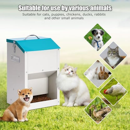 PKNYBZN Automatic Dog & Cat Feeder, 14L Outdoor Gravity Dog Feeder Use - Image 6