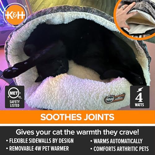 K&H Heated Cat Bed, Thermo-Snuggle Cup Bomber Indoor, Safety Listed, 18x14 - Image 5
