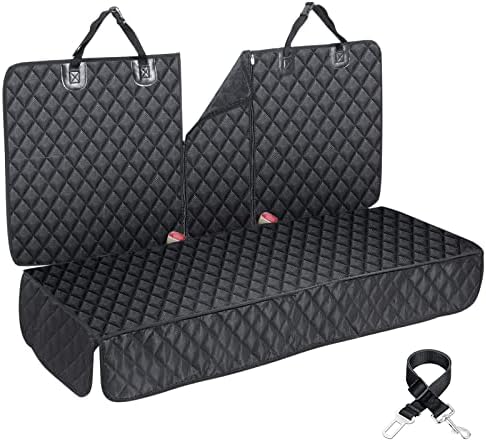 ANOSOSPECIAL Dog Car Seat Cover for Back Seat, Waterproof X Large Rear Seat Protector for Pet Auto SUV Truck (XL, Black) by ANOSOSPECIAL