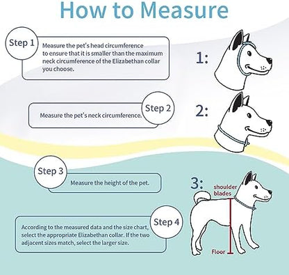 Comfortable Adjustable Soft Dog Cone Alternative After Surgery - Elizabethan Donut Collar for Cats, Medium & Small Dogs - Different Sizes - Image 3