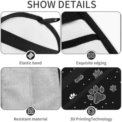Dog Cat Paw Doodle Puppy Polka Dots Pet Hair Removal Glove For Cats Dogs - Image 5