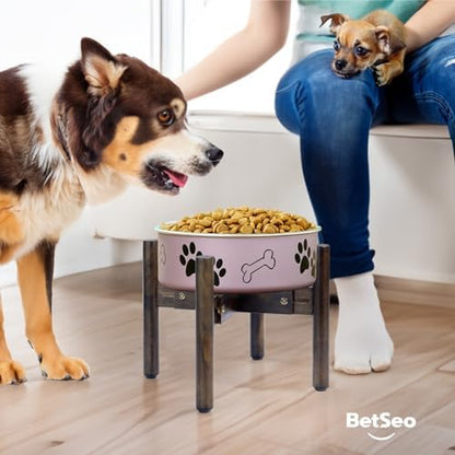 Dog Bowl Stand for Water/Food - Adjust with Lock - Dog Water Fountain Holder, Elevates Pet Food and Water Feeder Bowls (Bowl not Included) (1Pack - (Height 10.3in, Width 8-11.2in)) - Image 5