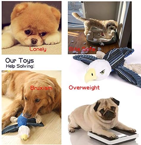Sedioso Dog Toys Set, Large Dogs Toy, Stuffed Animal Dog Chew Toy, Soft Plush Dogs Toys Pack for Small. Middle, Large Breed(3-Pack, Birds) - Image 4