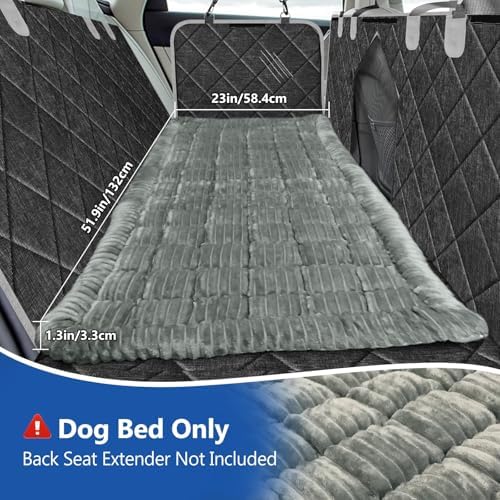 Thickened Dog Bed for Car Back Seat, Upgraded Bottom Non-Slip, Fits Hard Bottom car seat Cover for Dogs, Premium Dog Car Seat Cover - Image 3
