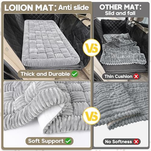 Dog Car Bed Mat Non-Slip Backseat Extender Dog Bed 56"x28.7" - Image 6