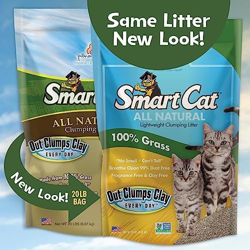 SmartCat All Natural Clumping Cat Litter - Chemical and Dust Free - Alternative to Clay and Pellet Litter - Unscented-and Lightweight - 5 Pounds,(Pack of 2) - Image 2