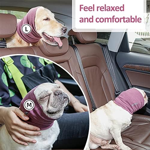 Dog Ear Cover for Anxiety Relief, Dog Calming Hood for Grooming and Bath Drying, Pet Cats and Dogs Ear Protector (Medium) - Image 5