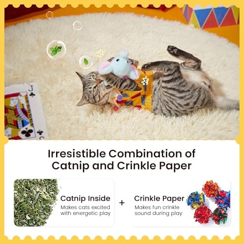 Potaroma Cat Toys Flapping Elephant, Touch Activated Interactive Kicker - Image 4