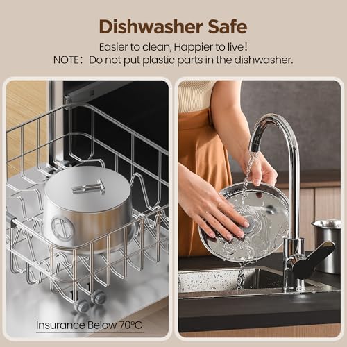 Cat Water Fountain Stainless Steel: Water Dispenser for Cats Indoor - Pet Dispenser Supplies Accessories - 16 Pack Cat Water Fountain Replacement Filters - 8 Multi-Functional Filters and 8 Sponges - Image 7