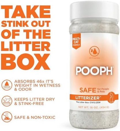 POOPH Litterizer Cat Litter Odor Eliminator Additive, 16 fl oz Bottle - Image 4