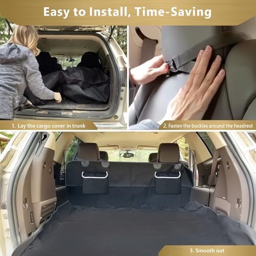 F-color SUV Cargo Liner for Dogs - Heavy Duty Cargo Cover for Mid-Size SUVs - Image 7