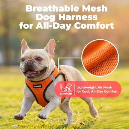 Voyager Step-in Air Dog Vest Harness - Orange/Black Trim, Medium - Image 5