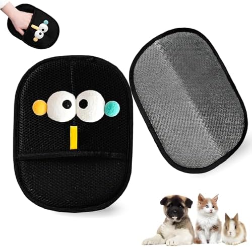 Pet Hair Remover Glove, 2PCS Upgraded Magic Brush Electrostatic Mitt for Dogs & Cats, Pet Hair Removal Glove Tool for Furniture, Car Seat, Clothes, Couches, Carpet, Laundry by Yehenarn