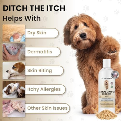 Premium Oatmeal Shampoo & Conditioner for Dogs with Sensitive & Itchy Skin - Image 3