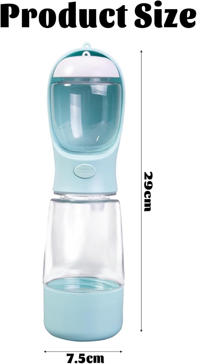 Portable Dog Water Bottle Portable Water Bottle for Dogs On The Go,Portable Dog Bowl Cat Bowl for Pet(Blue)