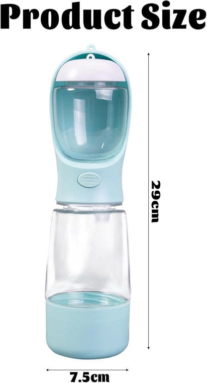 Portable Dog Water Bottle Portable Water Bottle for Dogs On The Go,Portable Dog Bowl Cat Bowl for Pet(Blue)