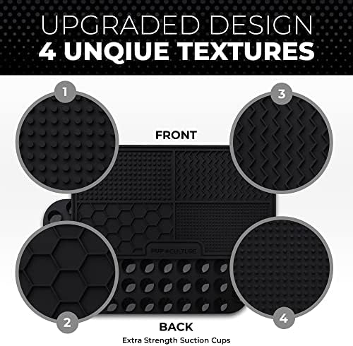Pup Culture Dog Lick Mat for Dogs, Feeding Pad for Anxious Pets Plus 4 Different Puzzles for Mental Stimulation for Dogs - Supports Mental, Dental, and Digestive Health, Bite Resistant and Heavy Duty - Image 2