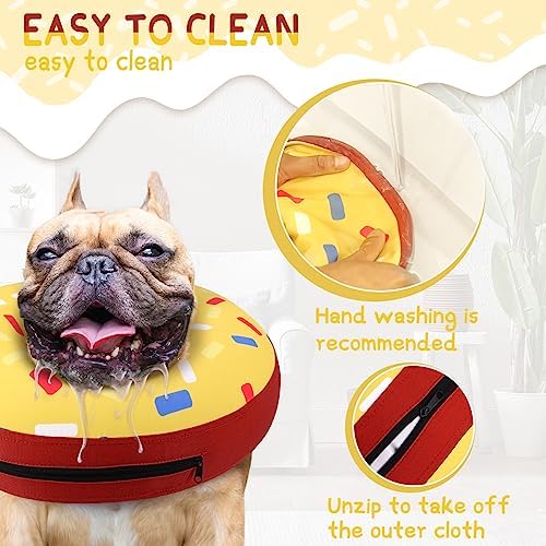 Supet Inflatable Dog Cone Collar for Small Dogs Puppies Cats, Soft Dog Cone Alternative After Surgery for Puppies Cats to Stop Licking - Image 5