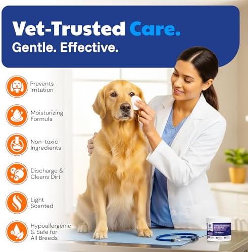 AKC Eye Wipes for Dogs & Cats, Lavender Scent, 100 Count - Image 2
