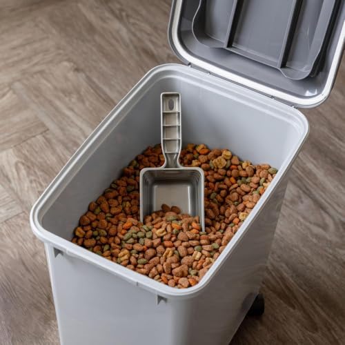 IRIS USA Dog Food Storage Container, 2-Pack, Up to 30 lbs, Gray/Dark Gray - Image 5