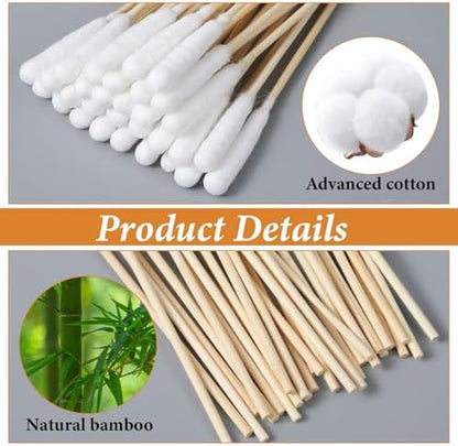 100 PCS Long Cotton Swabs for Dog Ears, 6-Inch Large Cotton Ear Swabs for Cleaning Dog Ears, Extra-Long Handle Ear Picks for Pet Cleaner Care, Long Swab for Cleaning - Image 3
