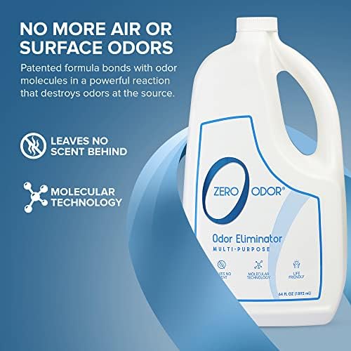Zero Odor - Multi-Purpose Strong Odor Eliminator for Home, Office, Car, Bathroom, Hotel, Room Deodorizer, and Odor Neutralizer, 64oz Refill - Image 3