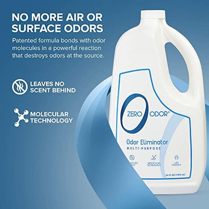 Zero Odor - Multi-Purpose Strong Odor Eliminator for Home, Office, Car, Bathroom, Hotel, Room Deodorizer, and Odor Neutralizer, 64oz Refill - Image 3