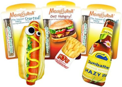 Meowijuana Grill &Thrill Cat Toy Bundle | Refillable, 3-Pack, High Potency by Meowijuana