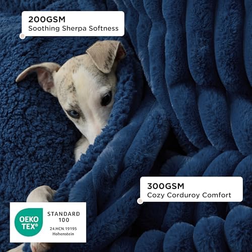 Bedsure ComfyFleece™ Waterproof Dog Blankets for Small Dogs,25x35 - Image 2
