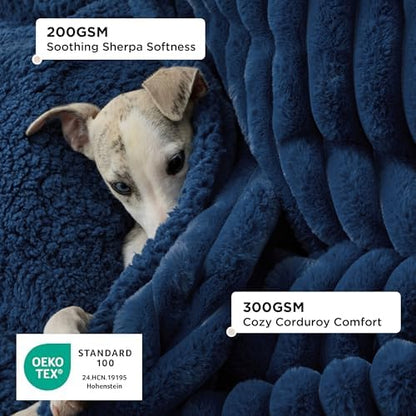 Bedsure ComfyFleece™ Waterproof Dog Blankets for Small Dogs,25x35 - Image 2