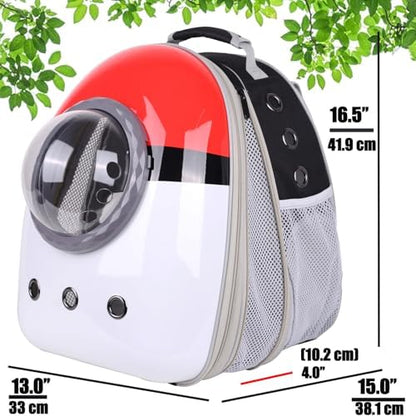Front Expandable Cat Backpack Carrier, Fit up to 20 lbs, Space Capsule Astronaut Cat Bubble Backpack to Carry and Transport Large Fat Cat - Image 2