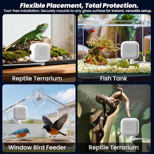 2026 Upgraded 2K Aquarium & Terrarium Pet Camera, Close-Focus Lens for Fish, Lizard & Reptiles, Easy Install, 5GHz Dual-Band WiFi, 24/7 Full Color Night Vision, Loop Recording, Motion Detection - Image 2