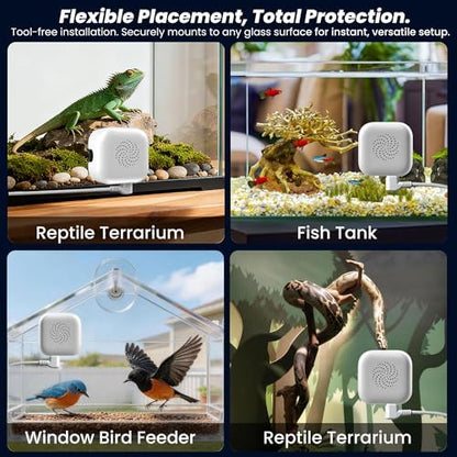 2026 Upgraded 2K Aquarium & Terrarium Pet Camera, Close-Focus Lens for Fish, Lizard & Reptiles, Easy Install, 5GHz Dual-Band WiFi, 24/7 Full Color Night Vision, Loop Recording, Motion Detection - Image 2