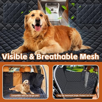 JSTHT Dog Car Seat Cover for Pets Back Seat Extender Support 420lbs - Image 5