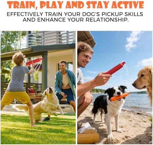 BINGPET Dog Float Bumper Toy 2 Pack,10.8" Lightweight Bumper for Water Fetch Outdoor,Floating Dog Water Toys for Medium Large Dogs,Fetch Rope Pet Toy Dock Diving Retrieving Dummy for Pool/Beach/Lake - Image 5