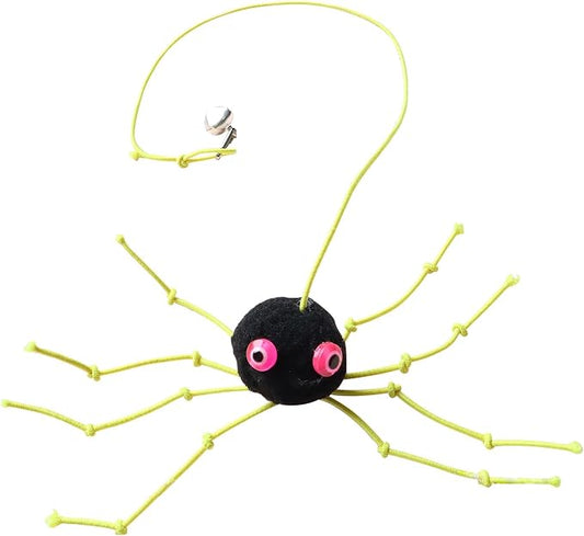 Cat Wand Spider Refills, Teaser Wand Cat Toy Replacement, Spider Replacement Refills, Cat Spider Toys, Interactive Cat Toy Attachment for Indoor Cats and Kitten, (Yellow)