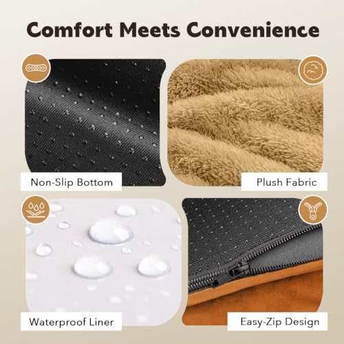 MEKIY Orthopedic Waterproof Jumbo Dog Bed with Bolster for Extra Large Dogs - Image 4