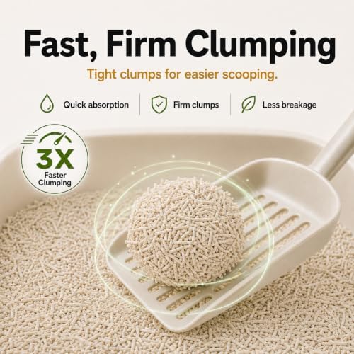 Clumping Cat Litter Tofu, Low Dust Fast Clumping Low Tracking Light Milk Scent Flushable, Plant-Based Pea Fiber & Corn Starchin Small Amounts 2-Pack (11 lb Each, 22 lb Total) - Image 7