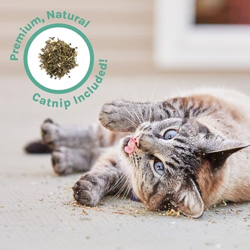 Kitty City Cat Scratcher– 3-Pack Durable Corrugated Cardboard Scratch Pads with Catnip – Double-Sided for Longer Use, Cat Claw Maintenance & Furniture Protection - Size: 10" x 18" - Grey & White - Image 5
