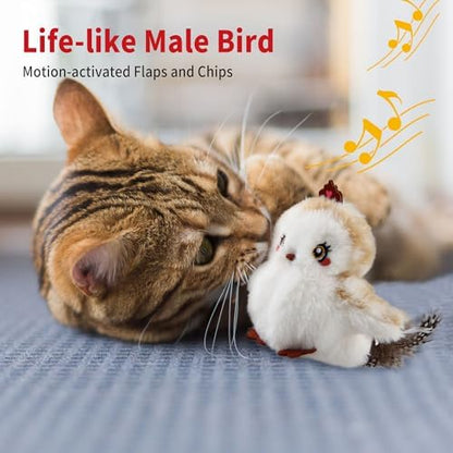 Gigwi Flappy Bird Cat Toy, USB-Charged Squeaky Catnip Toy for Indoor Cats - Image 5