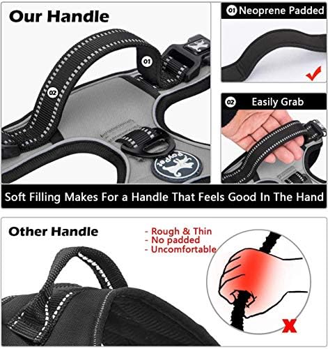 PoyPet No Pull Dog Harness Large with Front Clip & Neck Release Buckle - Image 5