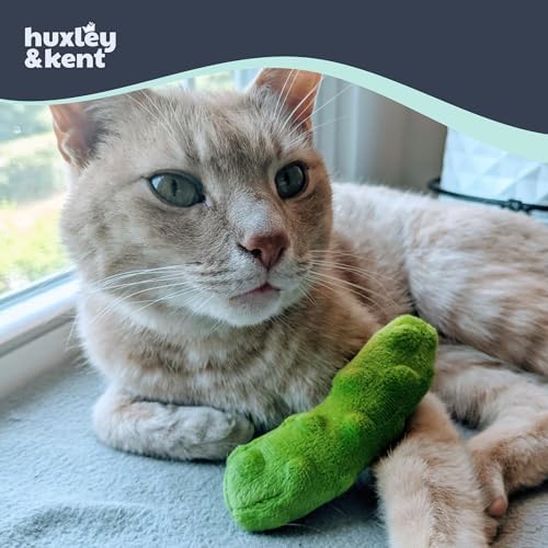 Huxley & Kent Plush Crinkle Catnip Cat Toy, Pickle - Image 4