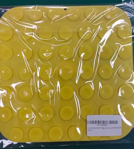 Calming Treat Mat for Dogs and Cats, Anti-Anxiety Slow Feeder with Strong Suction Cups, Silicone Licking Pad for Bathing, Grooming and Training, Enrichment and Stress Relief - Image 3