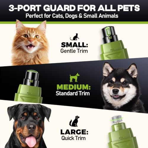 Whisper-Quiet Dog Nail Grinder 50%More Power for Sensitive Dogs,Cat - Image 6