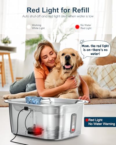Dog Water Fountain Pump Replacement for D2341, D2419, D2223, D2322 Models, Pet Water Fountain Replacement Pump for PETNF Stainless Steel Large Dog Fountain for Large Dogs, Long Lifespan, Ultra Quiet - Image 2