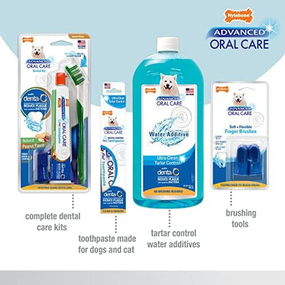Nylabone Advanced Oral Care Senior Dog Dental Kit with Cushiony Soft-Bristle Toothbrush Bacon (3 Count) - Image 4