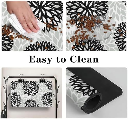 Dog Food Mat for Floors, Absorbent Pet Cat Food Bowl Mat, 16x24 in - Image 4