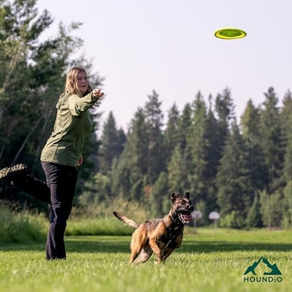 Hound2O Reflective Flyer - Dog Frisbee Fetch Toy - Green Outdoor Toy - Image 3