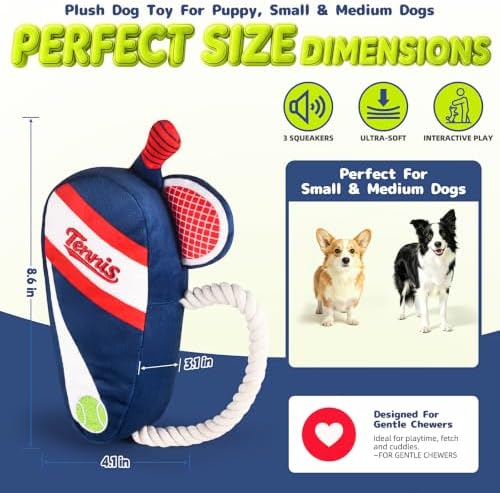 Interactive Plush Squeaky Dog Toy for Puppy Small & Medium Dogs - Image 6