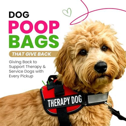 Dog Poop Bags 120 Count – Leakproof, Easy Open, Lavender Scent | Extra Thick Plant-Based PLA + PBAT, Fits All Dispensers | Funny Hey Stinky Design – Proudly Supporting Service & Therapy Dogs - Image 6